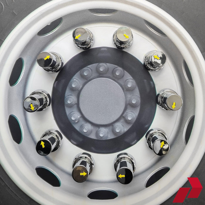 ChromeSafe Indicating Nut Caps (32mm/33mm)