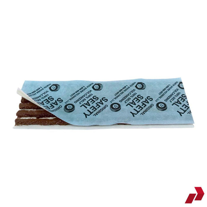 Safety Seal repair strips exposed inside opened packet