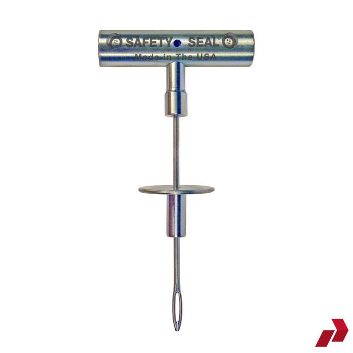 Safety Seal insertion tool with probe disc