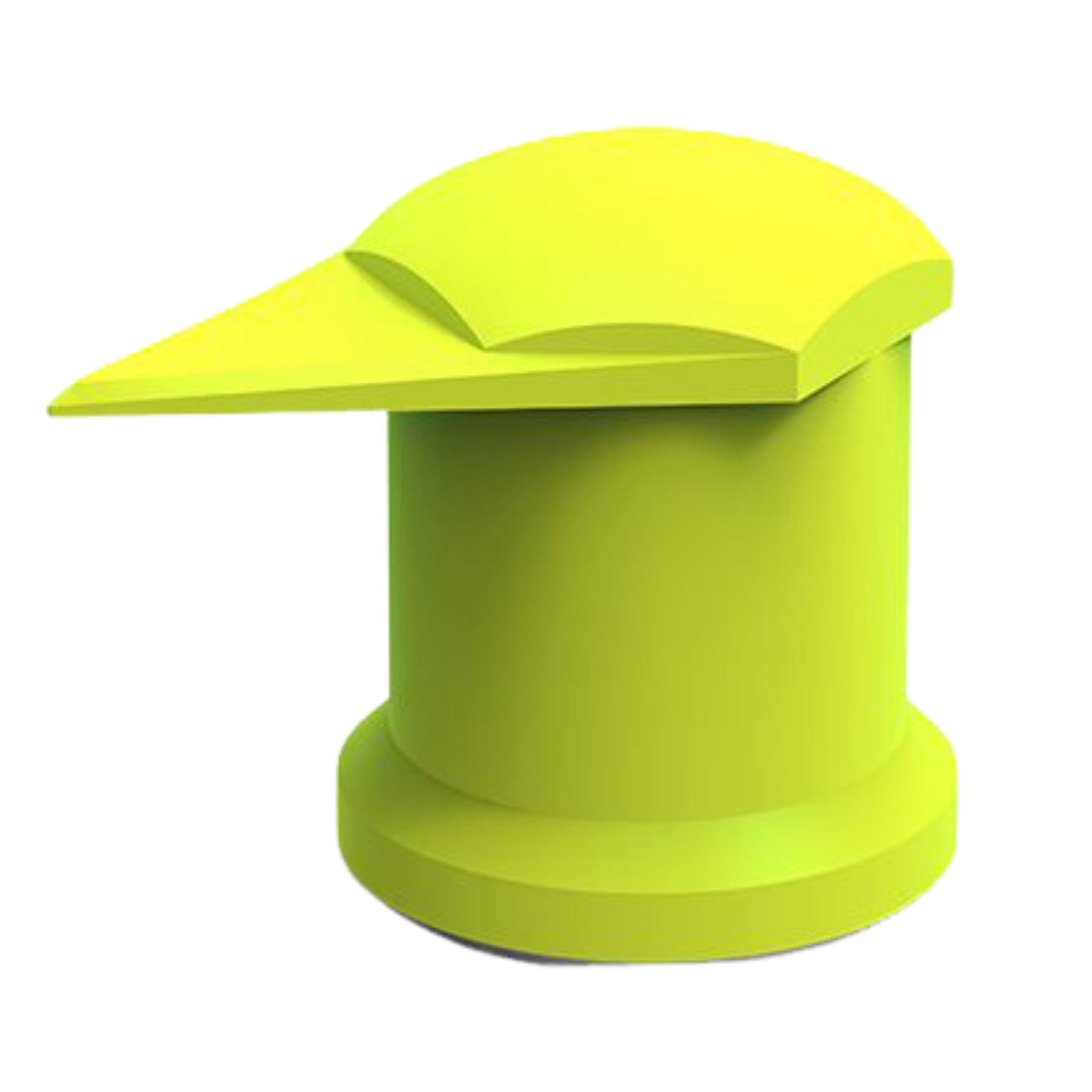 Dustite Long Reach indicator, yellow protective wheel nut cap for deep-set commercial vehicle rims and loose nut detection.