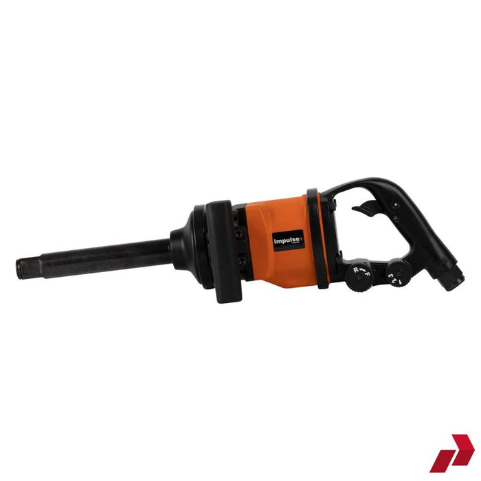 Impulse 1-inch LW air impact wrench, angled view with D-handle