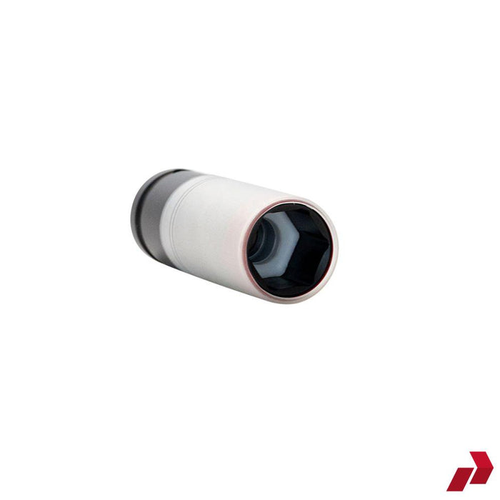 Impulse flip socket, close-up of hex socket end