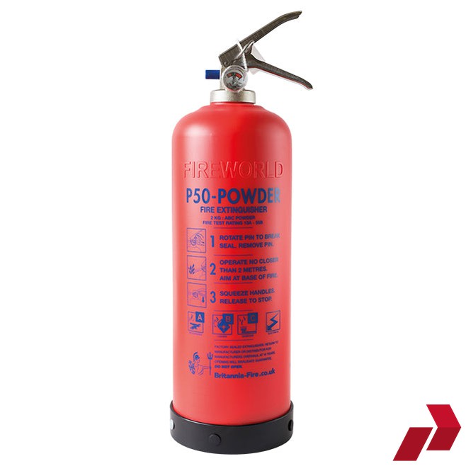 P50 2KG ABC Powder Fire Extinguisher