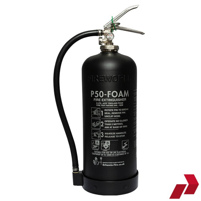 P50 6 Litre Fluoro-Free Foam Fire Extinguisher