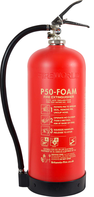 P50 9 Litre AFFF Foam Fire Extinguisher