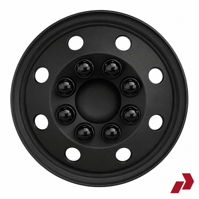 PAR-603B 16" Matte Black Wheel Trims
