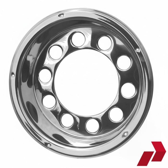 22.5" Stainless Steel Open Centre Scandinavian Style Rear Wheel Liners (Pair)