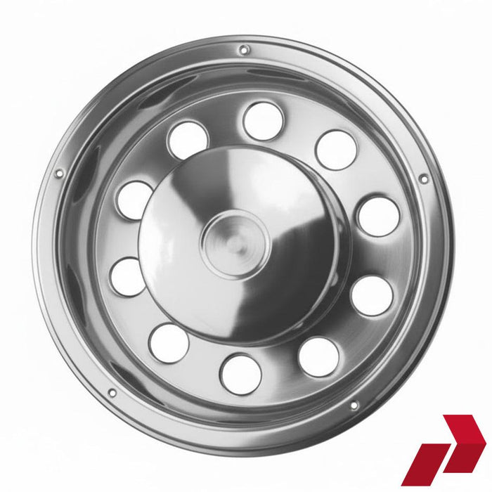 22.5" Stainless Steel Deep Scandinavian Style Rear Wheel Liners (Pair)