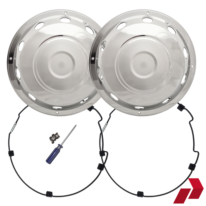 19.5" Scandinavian Style Wheel Trims (Fronts) (Pair)
