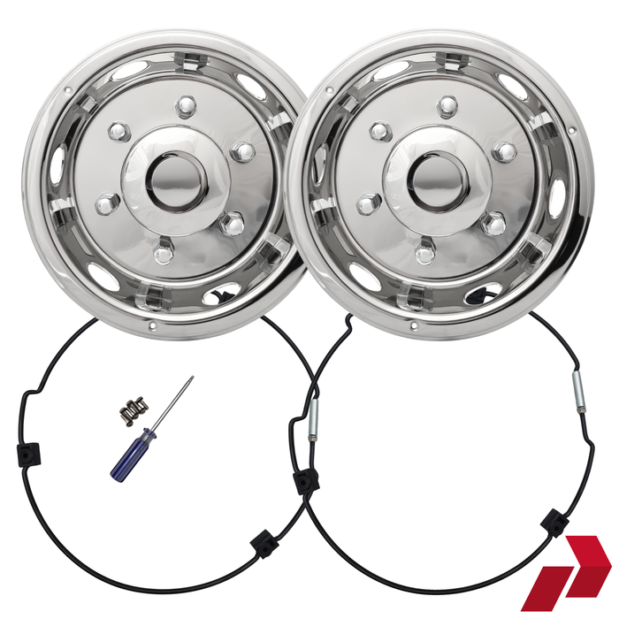 17.5" Deluxe Style Wheel Trims (Rears) (Pair)