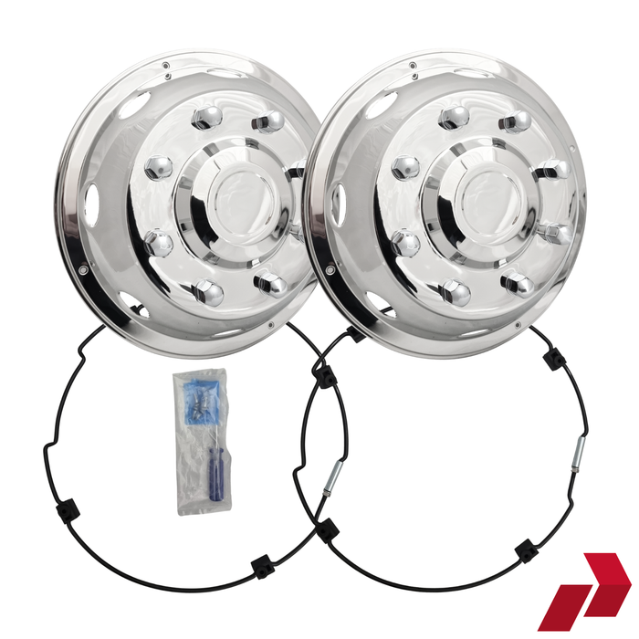 19.5" Deluxe Style Wheel Trims (Fronts) (Pair)