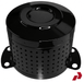 PAR-772BA Black Stainless Steel Hub Covers for Alloy & Steel Wheels (Pair)