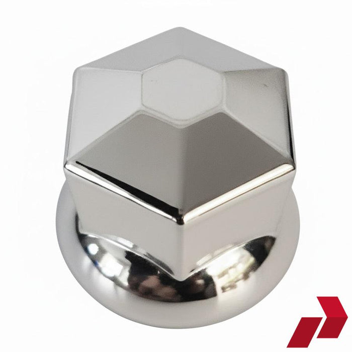 Chrome ABS Plastic Nut Caps for Alloy Wheels (33mm)