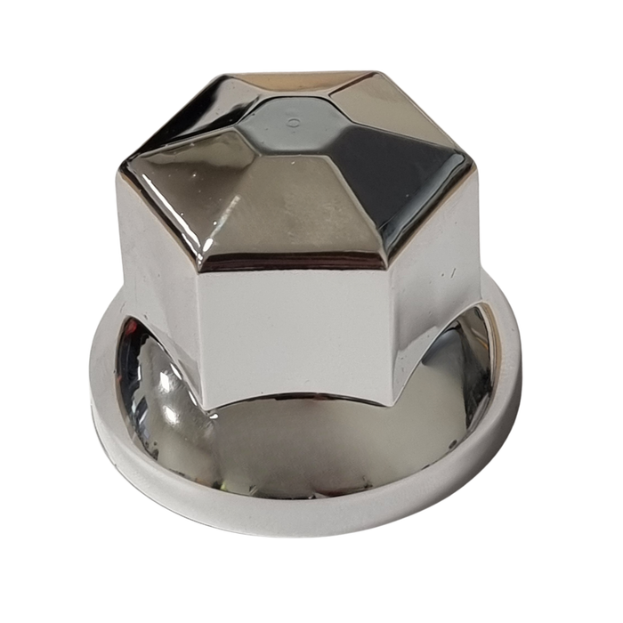 Chrome ABS Plastic Nut Caps for Alloy Wheels (33mm)