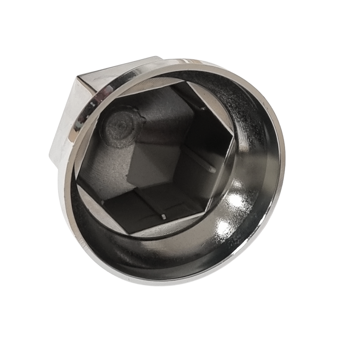 Chrome ABS Plastic Nut Caps for Alloy Wheels (33mm)