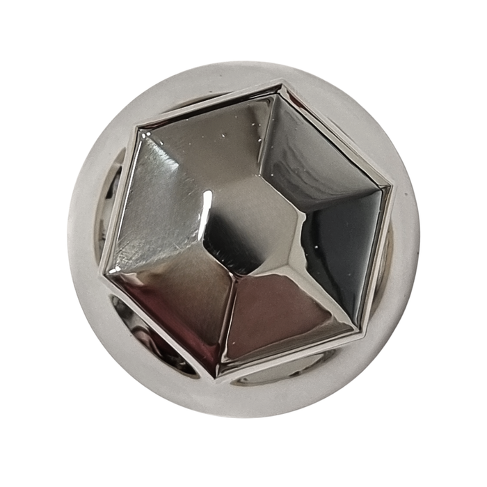 Chrome ABS Plastic Nut Caps for Alloy Wheels (33mm)