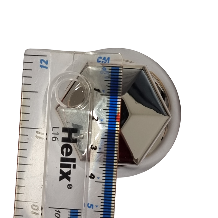 Chrome ABS Plastic Nut Caps for Alloy Wheels (33mm)