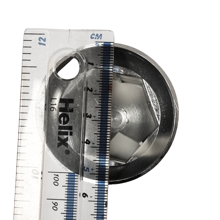 Chrome ABS Plastic Nut Caps for Alloy Wheels (33mm)