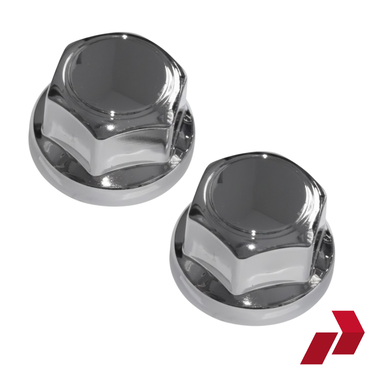 Ruspa Multi-Fit Chrome Wheel Nut Caps 32mm / 33mm (Pack of 20) — Parma ...