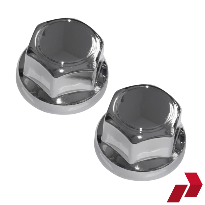 Ruspa Multi Fit Chrome Nut Caps for Alloy & Steel Wheels (32/33mm)