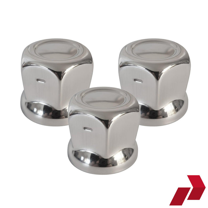 Stainless Steel Multi Fit Nut Caps for Alloy & Steel Wheels (32/33mm)