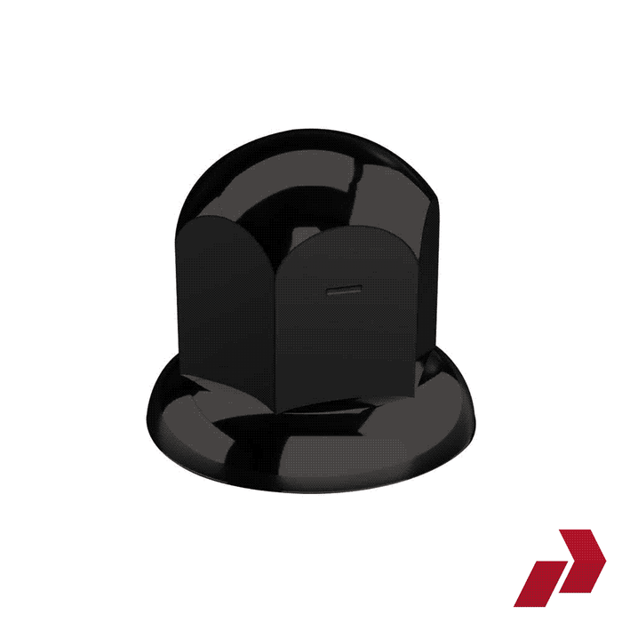 PAR-962B Black Multi Fit Nut Caps 32-33mm