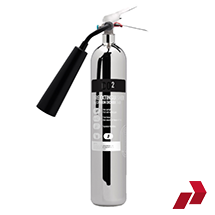 2/5kg Silver CO2 Fire Extinguisher