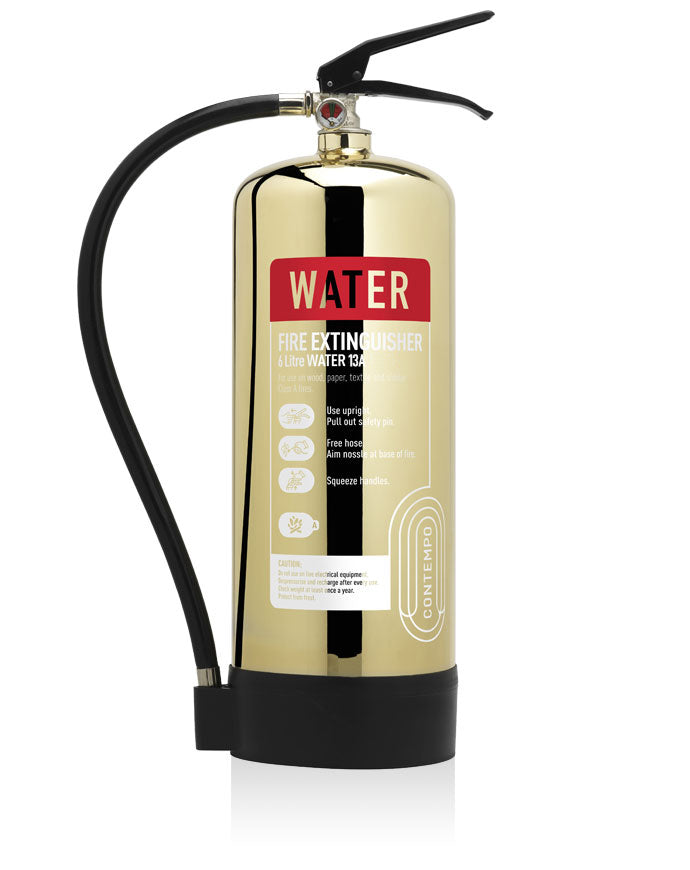 6 Litre Gold Water Fire Extinguisher