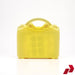 Yellow toolbox with a handle on a white background