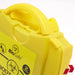 Yellow biosafety container with 'BioSafe' branding on a white background