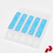 Blue Dot Sterile Saline Packets with individual packets displayed.