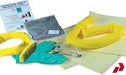30 litre universal spill kit contents: absorbent pads, socks, gloves and goggles