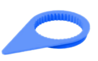Blue Wheel Nut Indicator (21-33mm) (Bag of 100)