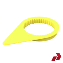 Yellow High Temp Wheel Nut Indicator (27-33mm) (Bag of 100)