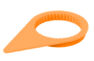 Orange Wheel Nut Indicator (32mm)