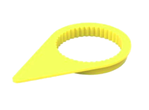 Yellow High Temp Wheel Nut Indicator (27-33mm) (Bag of 100)