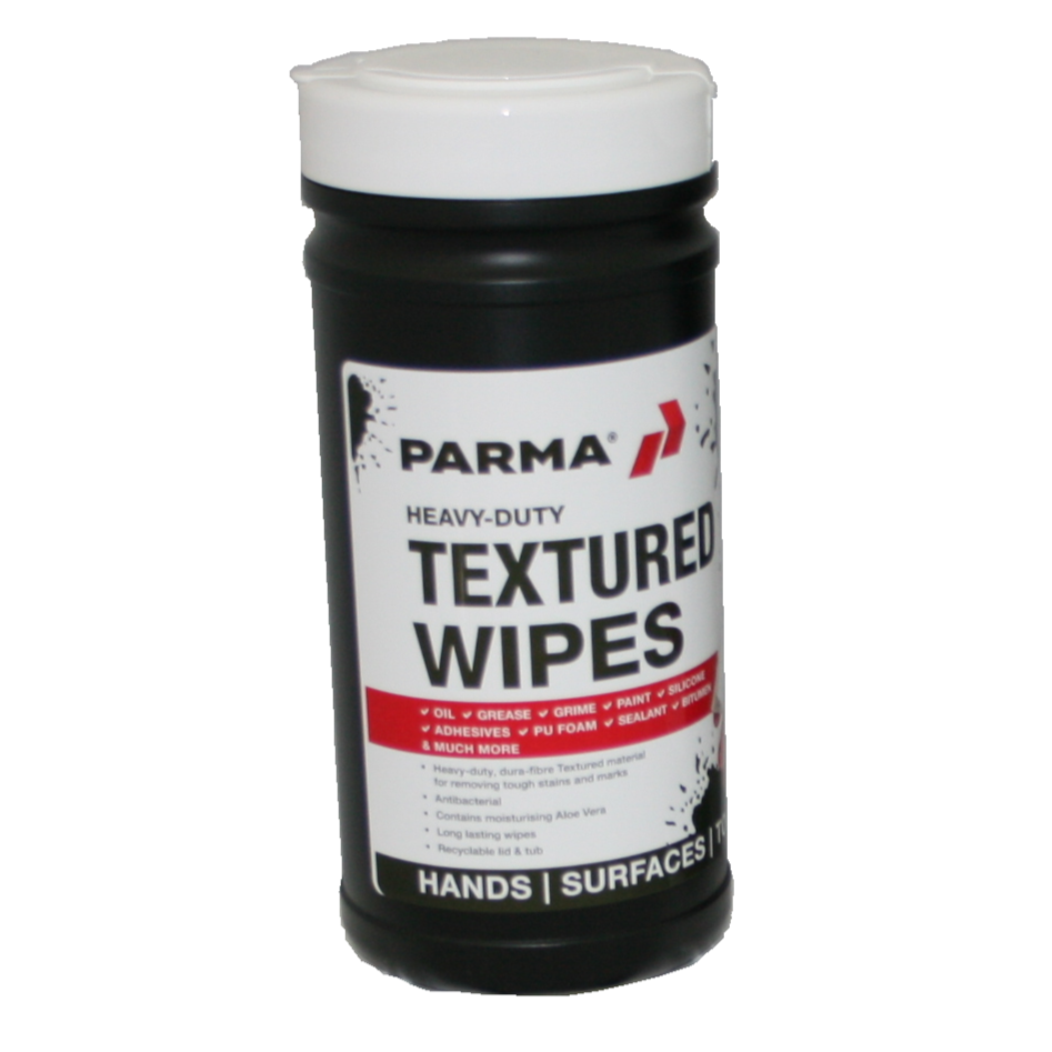 Tub of 100 Heavy Duty Textured Wipes – Parma Group