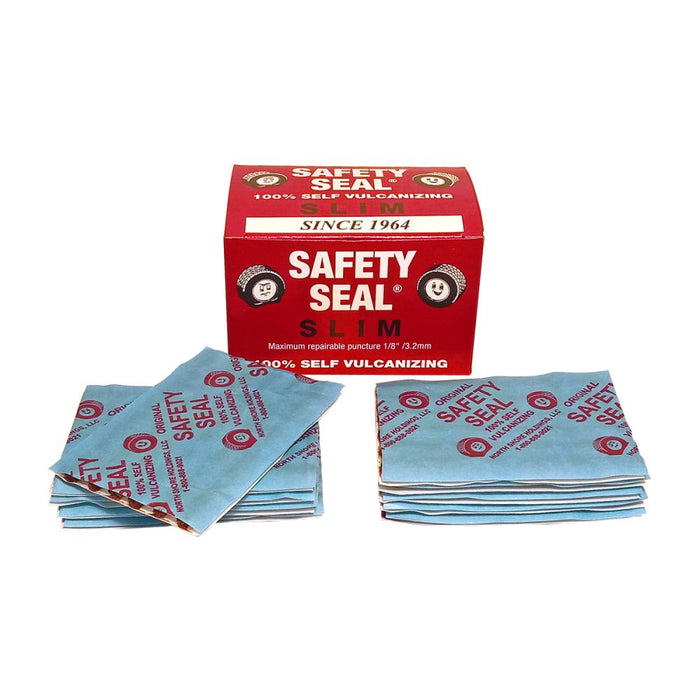 Safety Seal Slim tyre repair box, for punctures up to 3.2mm, with wrapped repair strip packets