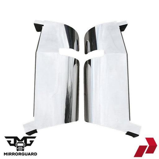 ES Stainless Steel Wing Decorations & Protectors – Polished Chrome Look For Scania Trucks