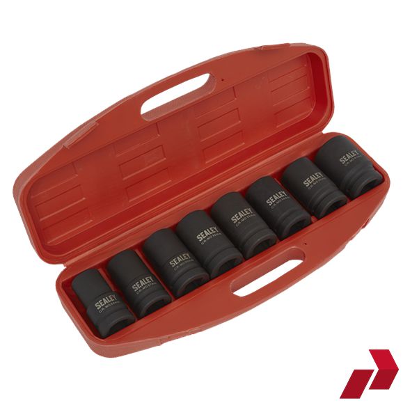 Sealey Premier 8 Piece Impact Socket Set 1" Drive