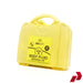 Yellow body fluid disposal kit with Bio-Safe label on a white background