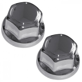 Ruspa Multi Fit Chrome Nut Caps 32/33mm for Alloy & Steel Wheels (Pack of 20)
