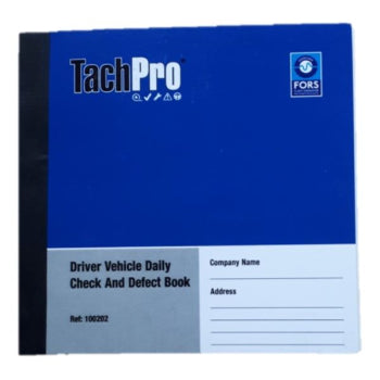 50 page Duplicate Vehicle Daily Check & Defect Book